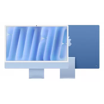 iMac 24 collas: M4 10/10, 16 GB, 512 GB SSD - zils