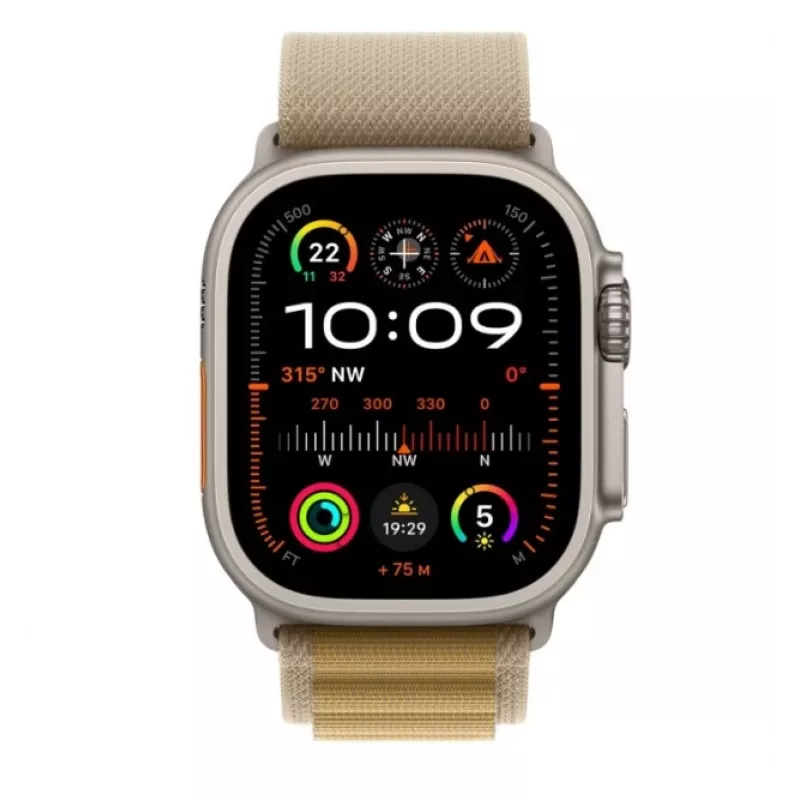 Smartwatch Apple MX4H3UL/A 49mm GPS vienmēr ieslēgts Retina displejs dabīgais titāns