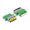 Optiskās šķiedras savienotājs DeLOCK 86902 LC Quad ligzda – LC Quad ligzda vienmoda zaļš