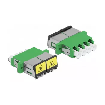 Optiskās šķiedras savienotājs DeLOCK 86902 LC Quad ligzda – LC Quad ligzda vienmoda zaļš
