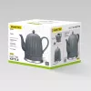 Elektriskā tējkanna Maestro MR-077, 1,5 L, 1500 W, keramikas korpuss, pelēka