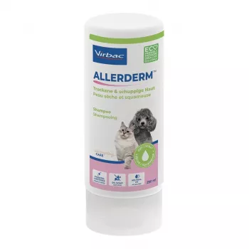 VIRBAC AllerDerm šampūns sausai un zvīņojošai ādai suņiem un kaķiem, 250 ml