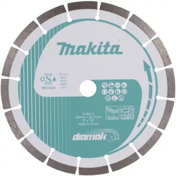 Dimanta asmens Makita D-80117 griešanai, 230x22,23 mm