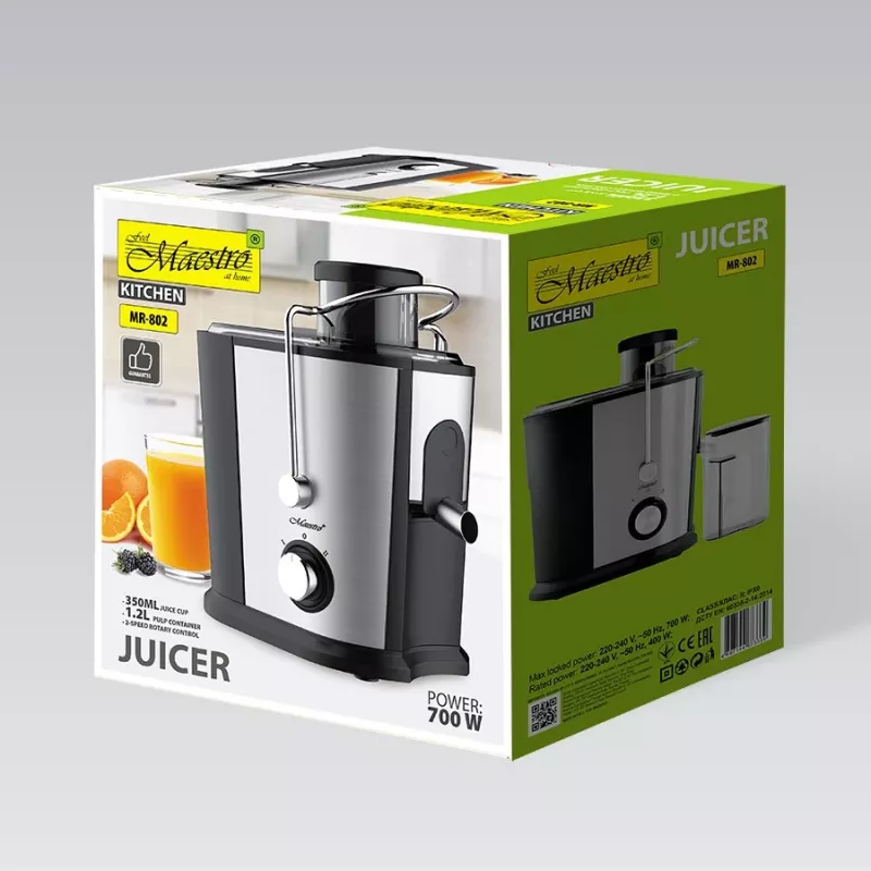 Maestro MR-802 sulu spiede, 700 W, melna/sudraba