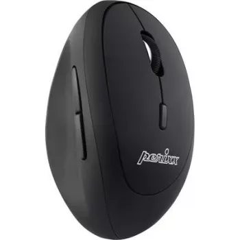 Perixx PERIMICE-719, maza bezvadu ergonomiskā pele, labročiem, melna