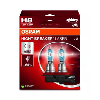 Priekšējo lukturu spuldze Ledvance Night Breaker Laser H8 12V 35W PGJ19-1
