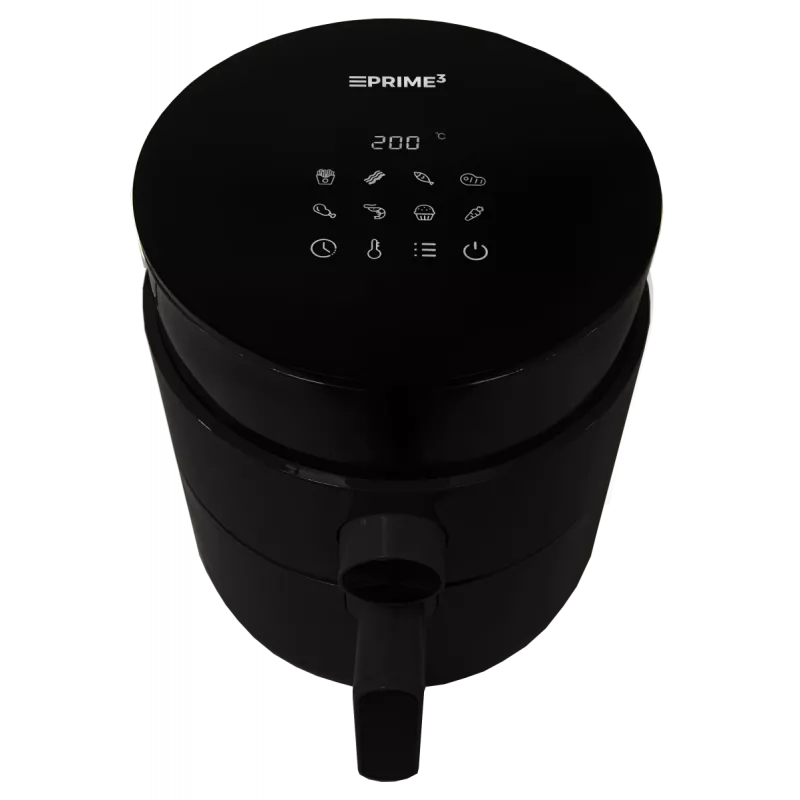 Beztauku fritieris PRIME3 SAF31 – 2,5 l, 1200 W, karstā gaisa bez eļļas fritieris, melns