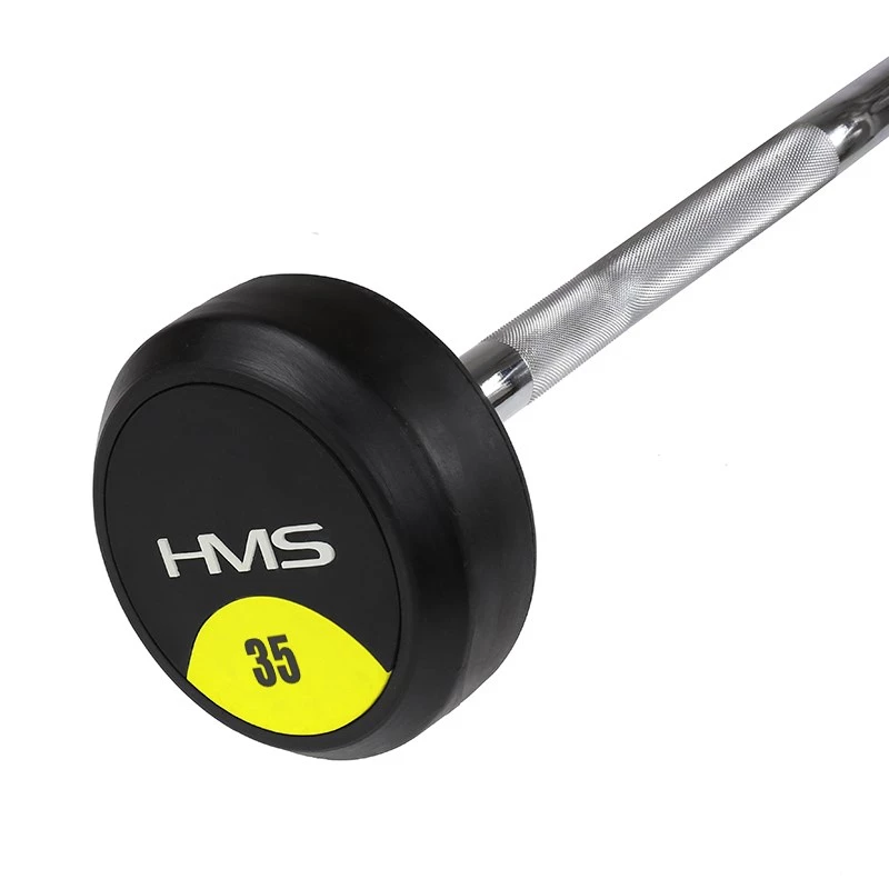 HMS GSL35 fiksēts stienis/svira gumijots salauzts 35 kg
