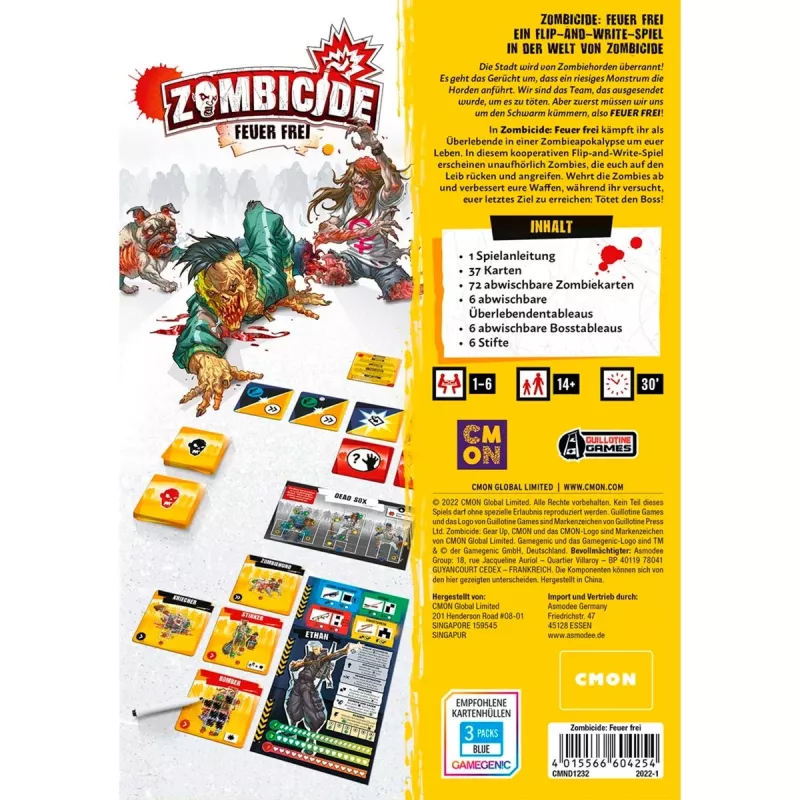 Zombicide Feuer Frei ģimenes galda spēle