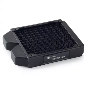Radiators 120 mm BitsPower Tarasque BPTA-NLSS120-F2PB — plāns radiators vienam 120 mm ventilatoram