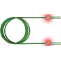 Sacon EasyLan FO LED Patch Cord Premium, Duplex - komutācijas kabelis - LC daudzmodu (M) uz LC daudzmodu (M) - 1 m - optiskā šķiedra - Duplex - 50/125 mikrometri - OM3 - akvamarīns, RAL 6027
