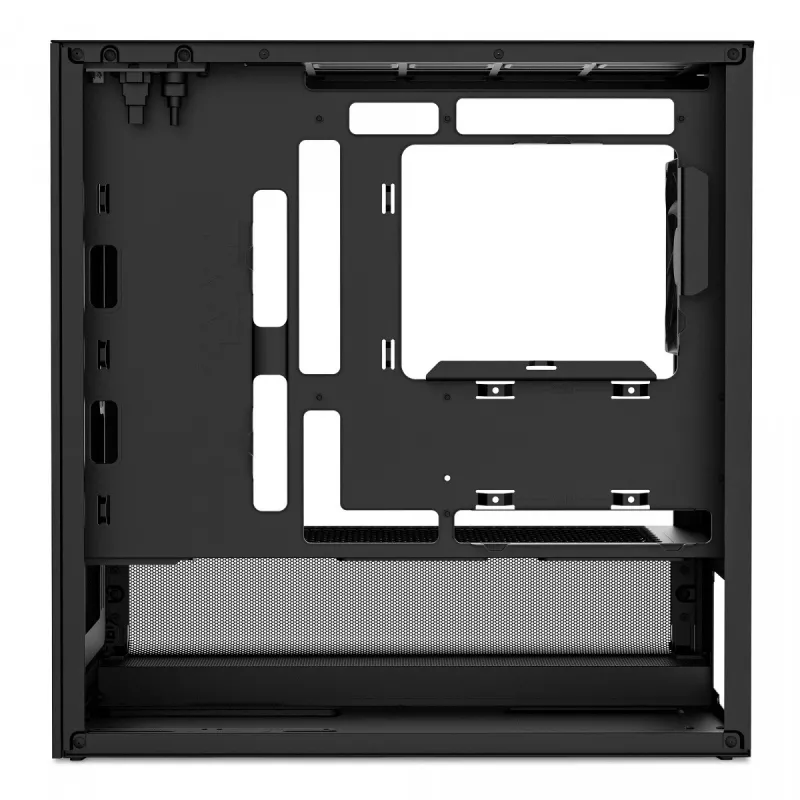 NZXT H3 Flow Micro ATX korpuss ar gaisa plūsmu - Melns