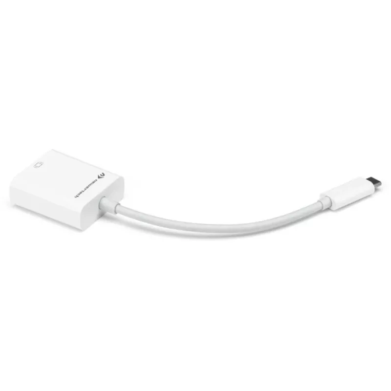 USB Adapter, USB-C spraudnis > DisplayPort ligzda (balts, 11 cm)