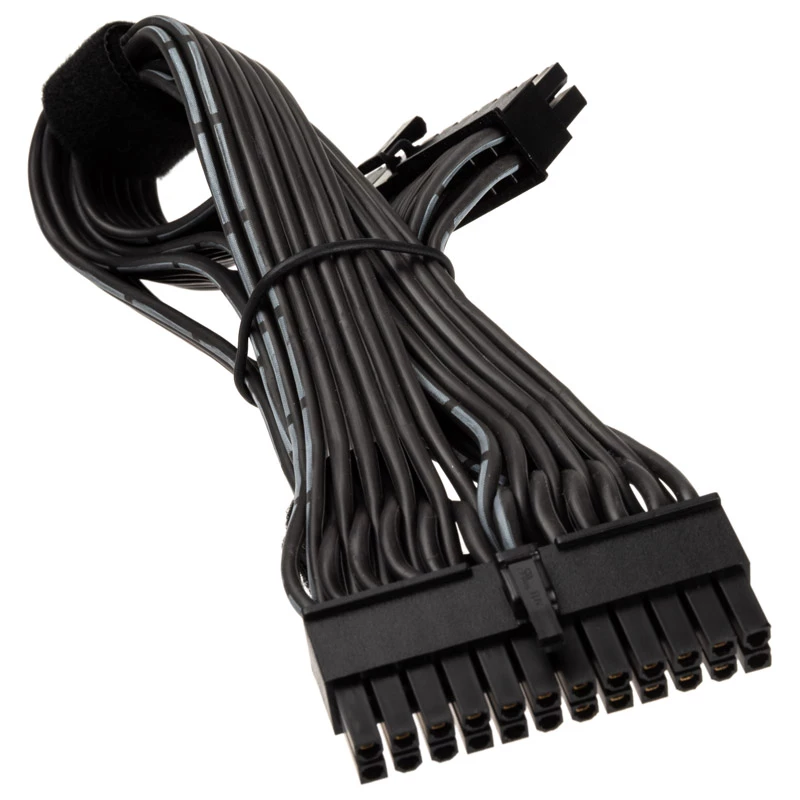 SILVERSTONE 24-pin ATX pagarinājuma kabelis SST-PP06BE-MB35, 350 mm, melns
