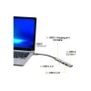 USB centrmezgls Port Designs 900163 Type-C 5000 Mbit/s Sudraba