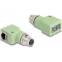 DeLOCK 60681 M12 RJ45 zaļš savienotājs M12 RJ45 ar zelta pārklājumu