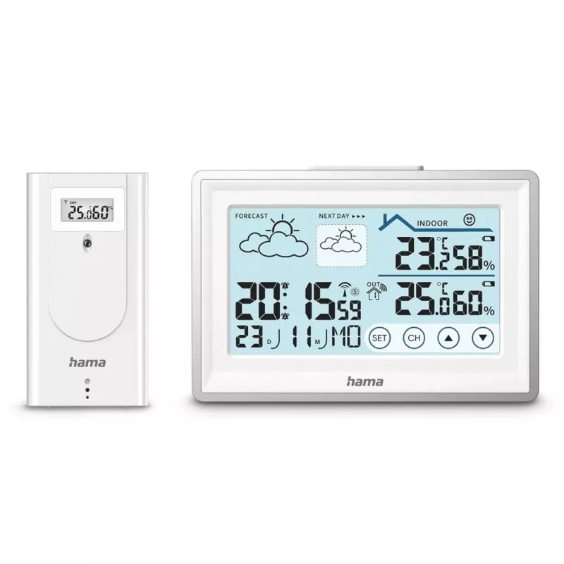 Hama 00222228 digitālā meteostacija balta Baterija
