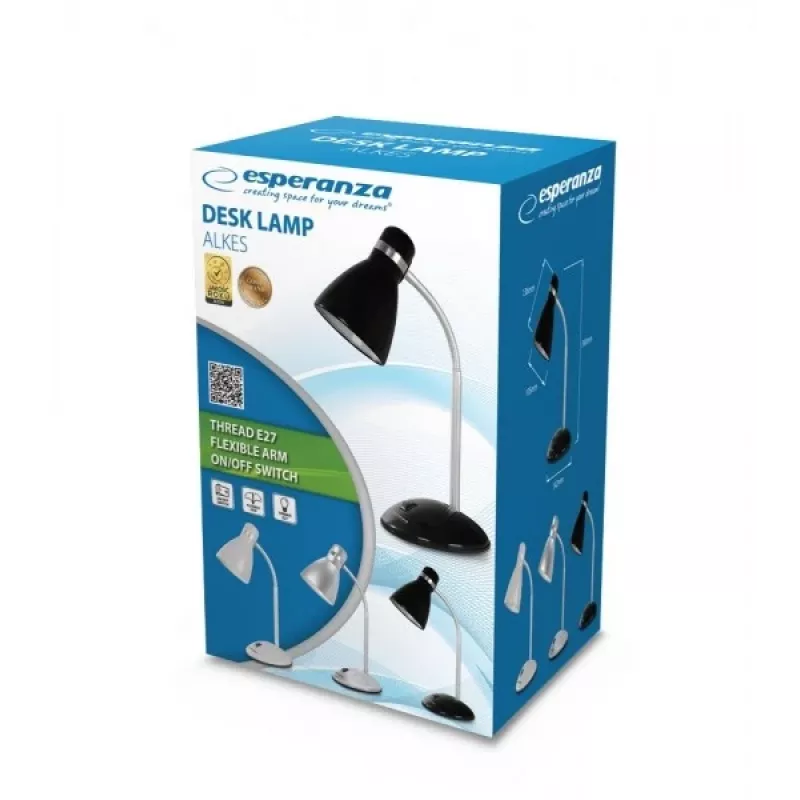 Esperanza ELD113S galda lampa E27 12 W LED Sudraba