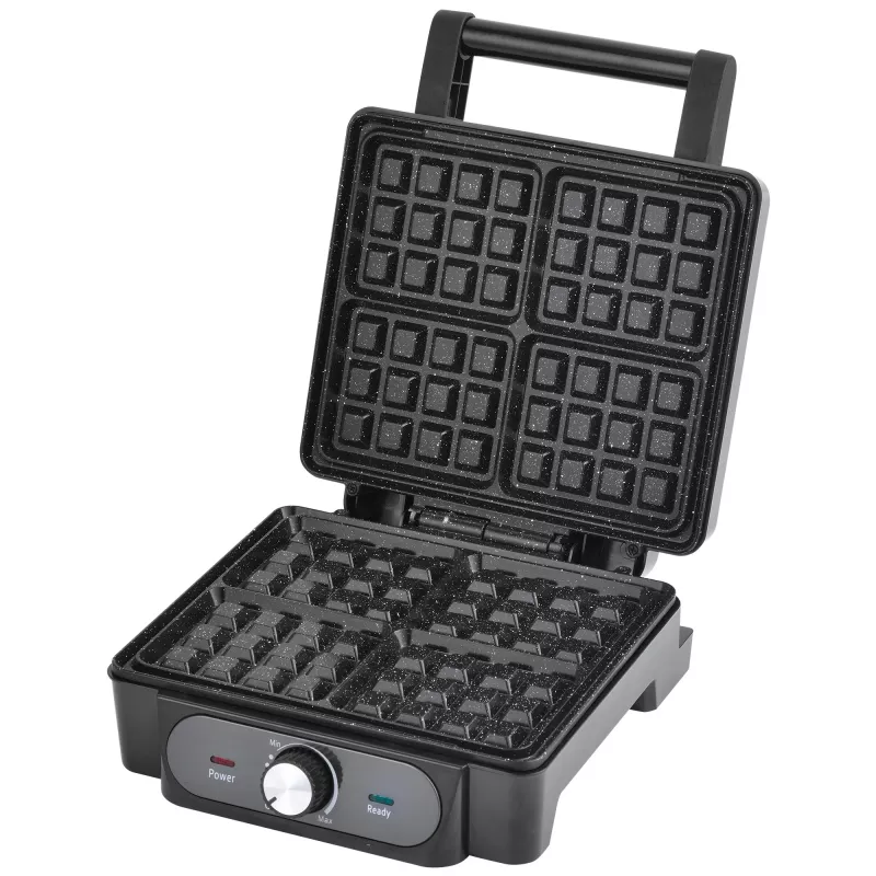 Vafeļu cepējs Lovio LVWF001BK — 1400 W, melns, elektriska galda vafeļu panna