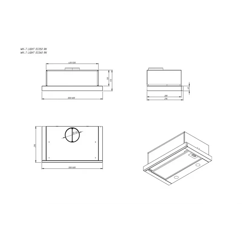 Teleskopiskais nosūcējs WK7 Light Eco RK50 balts