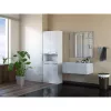 Vannas istabas uzglabāšanas skapis top e shop NEL 2K DK BPOŁ — brīvi stāvošs, 3 plaukti, 600×300×1740 mm, balts