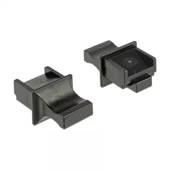 RJ-45 ligzdas aizsargvāciņš DeLOCK 64020 Melns 10 gab.