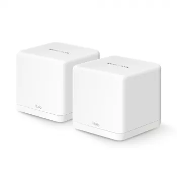 MESH sistēma MERCUSYS Halo H60X (2 gab.) divjoslu Wi‑Fi 6, 1500 Mbps, līdz 350 m², 2x LAN, iekšējās antenas, balta