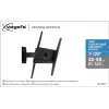 Vogels | Sienas stiprinājums | MA3030-A1 | Pilna kustība | 32-65 | Maksimālā slodze 25 kg | Melns