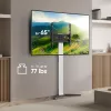 TV statīvs/stends ONKRON TS1140-W ekrāniem no 66 līdz 165,1 cm (26 collas–65 collas), 35 kg, VESA 100x100–400x400, augstums 880–1100 mm, balts