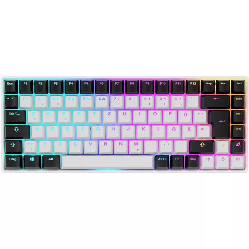SKILLER SGK50 S3, Gaming tastatūra balta, DE izkārtojums, Gateron Brown