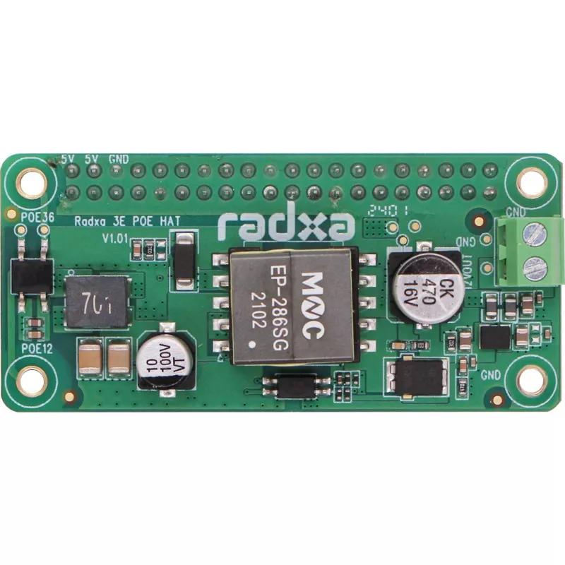 PoE HAT ALLNET RA023 RADXA Zero 3E – ar 802.3af saderīgs barošanas pa Ethernet modulis