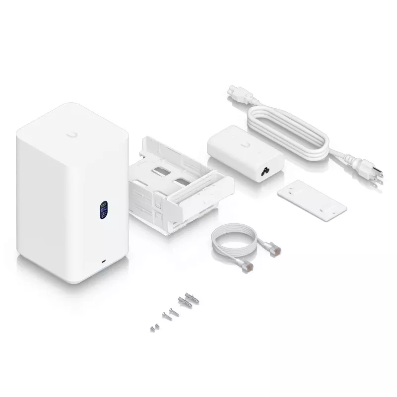 Ubiquiti UNAS-2-W Unifi Nas 2X 3.5 HDD nodalījumi, 2.5GBE, USB-C, POE++ adapteris