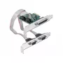 DeLOCK - Adapter Parallel/Serial - PCIe 1,1 Low-Profile - paralēlais x 1 + Seriālais x 2 (90413)