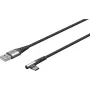 Goobay 64656 USB kabelis 1 m USB 2.0 USB C USB A melns — pelēks (64656)