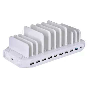 UNITEK Y-2190 Lādēšanas stacijas organizators brīvi stāvošs balts