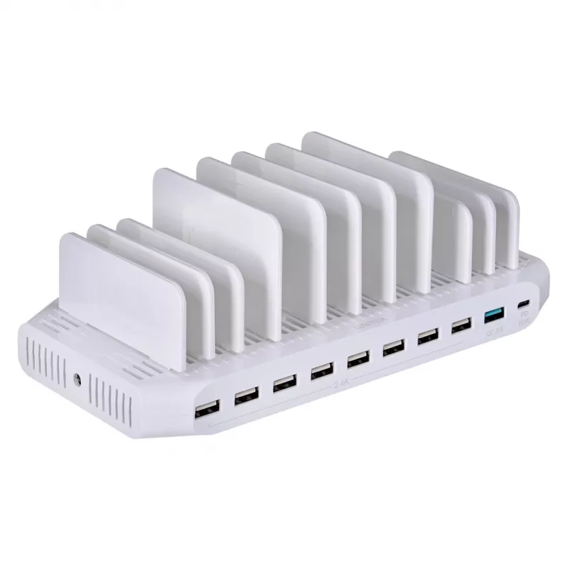 UNITEK Y-2190 Lādēšanas stacijas organizators brīvi stāvošs balts