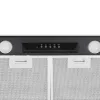 Pie sienas stiprināms tvaika nosūcējs CATA 02030408 — platums 492 mm, 645 m³/h, metāla tauku filtri, LED apgaismojums