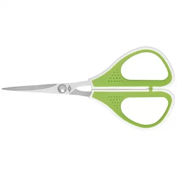 Šķēres WEDO 975 411 universālas taisna griezuma vienas 114 mm, zaļas/baltas