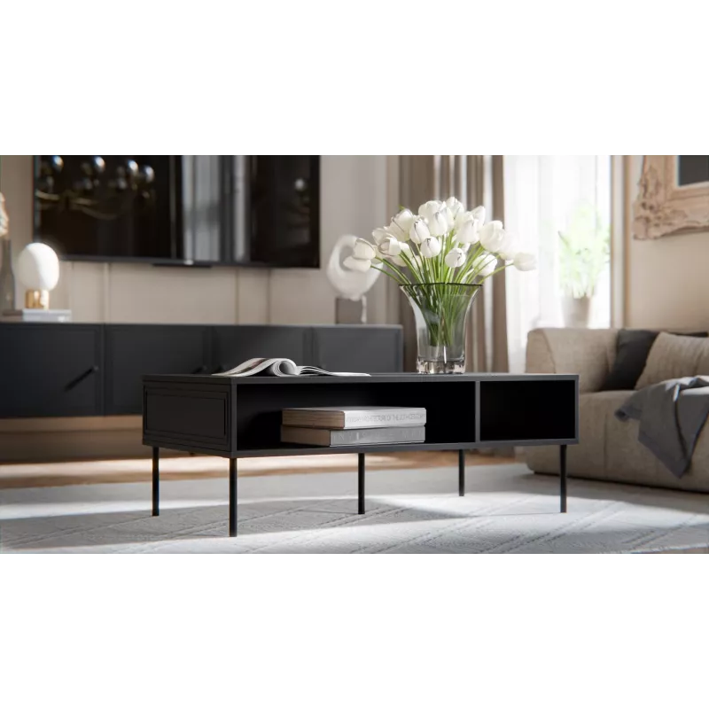 Cama PALAZZO BIS table/latrine 110x60x40 matēts melns