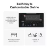 Mehāniskā tastatūra Keychron K4 HE ar Gateron Double‑Rail Magnetic Nebula slēdžiem, bezvadu, melna, US izkārtojums