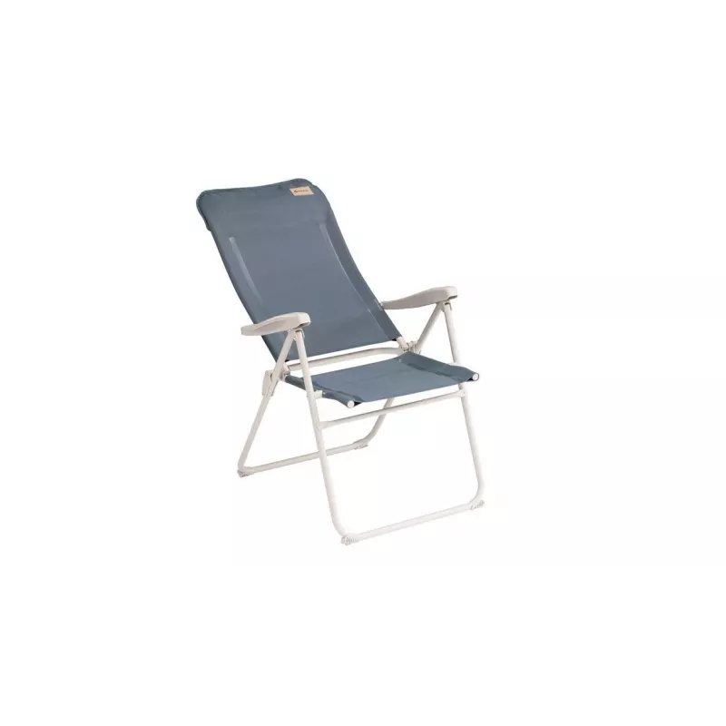 Kempinga krēsls Outwell Cromer — salokāms divkāju krēsls, maks. slodze 120 kg, svars 5,4 kg, zils
