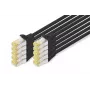 Tīkla kabelis Digitus CAT 6A S/FTP RJ-45 0,25 m melns