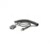 Zebra CBA-RF2-C09ZAR seriālais kabelis, melns, 2,8 m, RS232 DB9