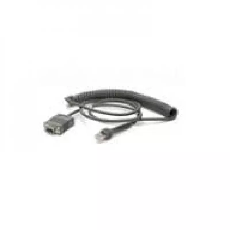 Zebra CBA-RF2-C09ZAR seriālais kabelis, melns, 2,8 m, RS232 DB9