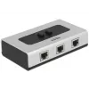Hub DeLOCK 87673 1000 Mbit/s Melns Pelēks