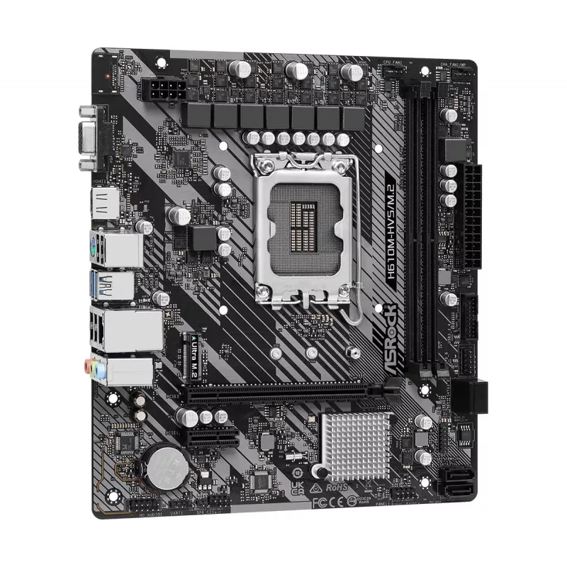 ASRock H610M-HVS/M.2 R2.0 DDR4 LGA1700 Micro-ATX mātesplate