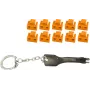 RJ45 porta bloķētājs ShiverPeaks BS08-01035 — 1 atslēga, 10 oranži bloķētāji