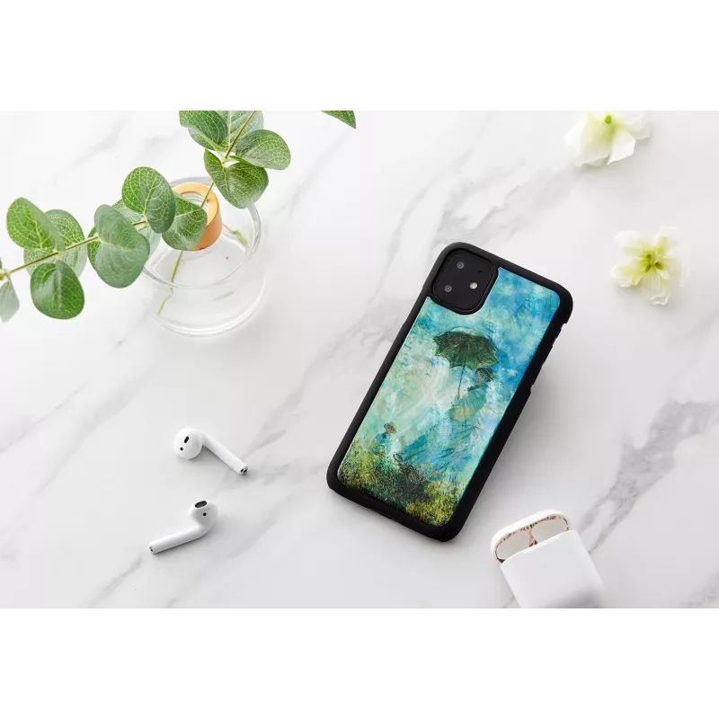 Viedtālruņa maciņš iKins iPhone 11 — Melns Camille dizains, aizsargapvalks
