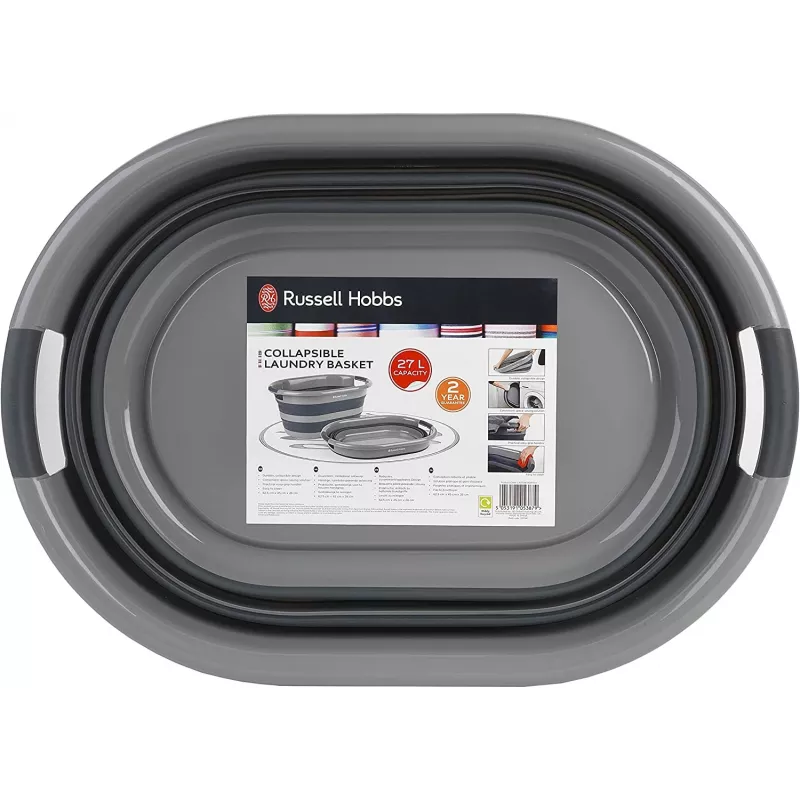 Veļas grozs Russell Hobbs LA053879GRYFEU7 27L salokāms
