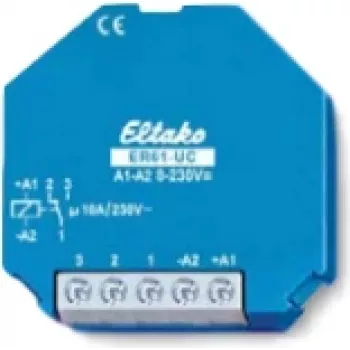 ELTAKO pārslēgšanas relejs 1xW. 10A ER61-UC kastē, elektronisks 8-230V ER61-UC (61001601)